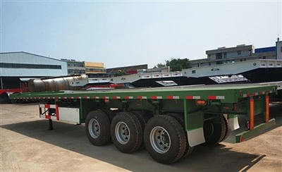پائیدار معیار کے ساتھ چائنا ہاٹ سیل 3 ایکسل کنٹینر فلیٹ بیڈ ٹریلر